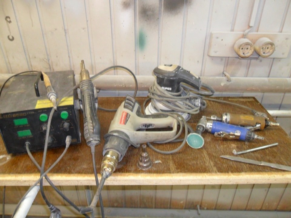 Инструменты для ремонта бампера